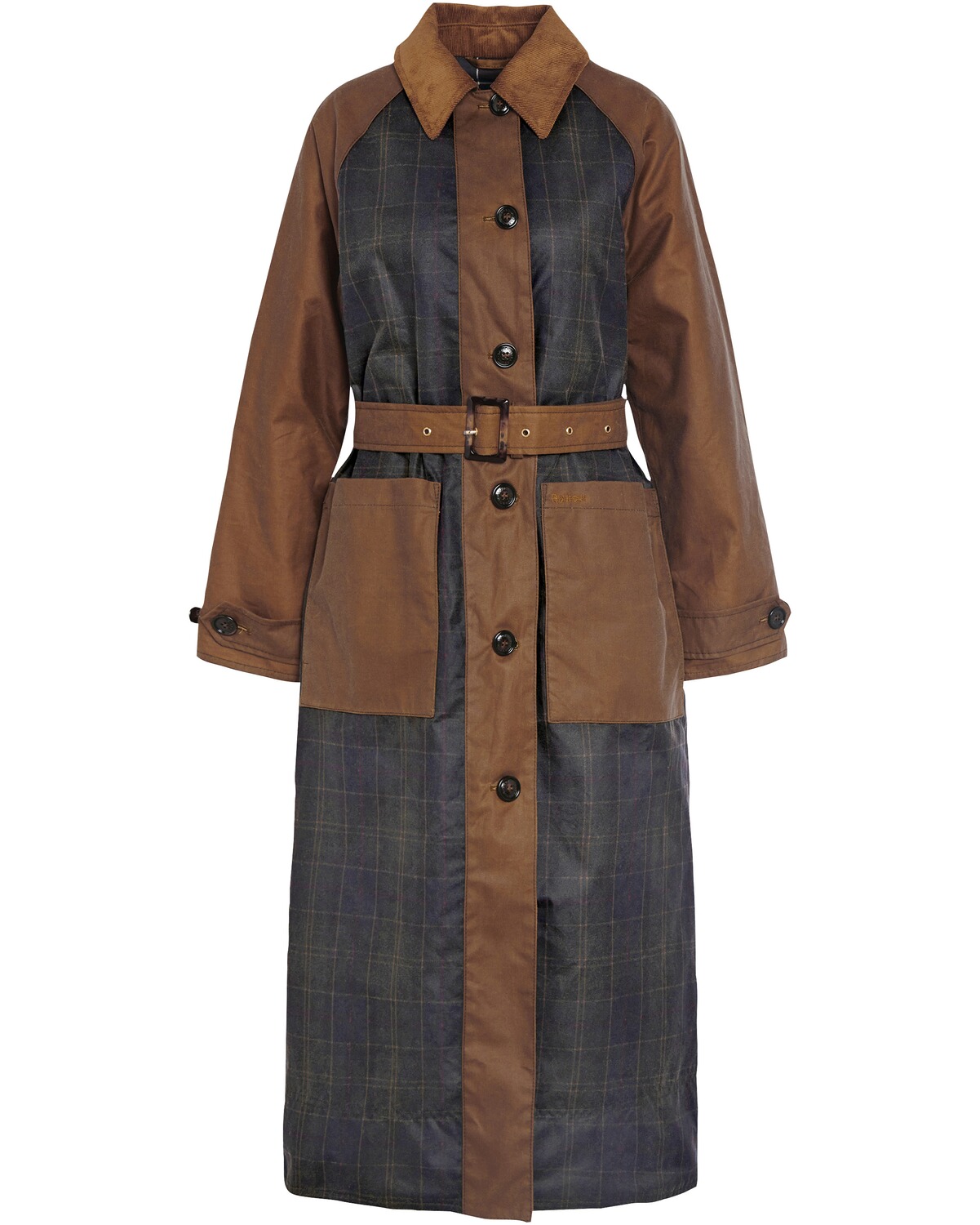 Barbour Wachs-Trenchcoat Everley Sand/Dull Classic (Größe: 10)