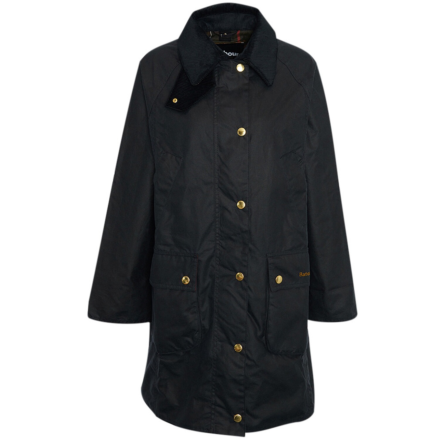 Barbour Wachsparka Long Beadnell Navy/Classic (Größe: 14)