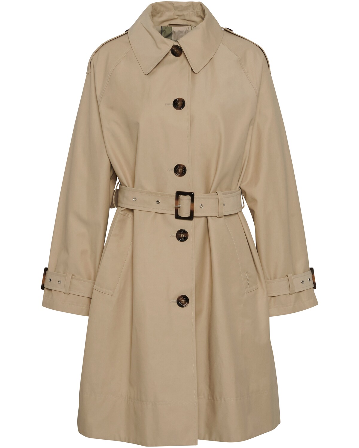 Barbour Trenchcoat Maia Light Sand/Rosemary Tartan (Größe: 10)