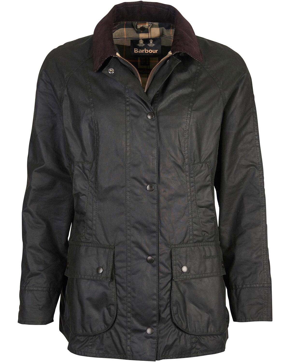 Barbour Wachsjacke Beadnell Sage (Größe: 10)