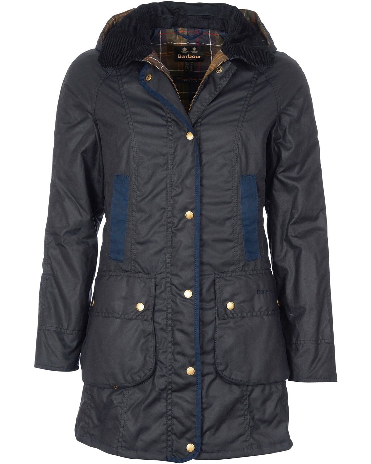 Barbour Wachsjacke Bower Navy/Classic (Größe: 10)