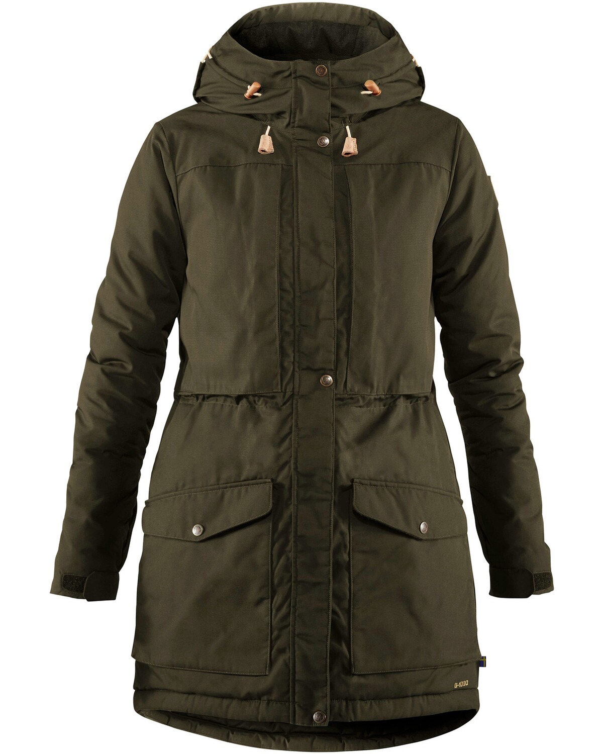 Fjällräven Damen Parka Singi Wool Padded Deep Forest (Größe: L)