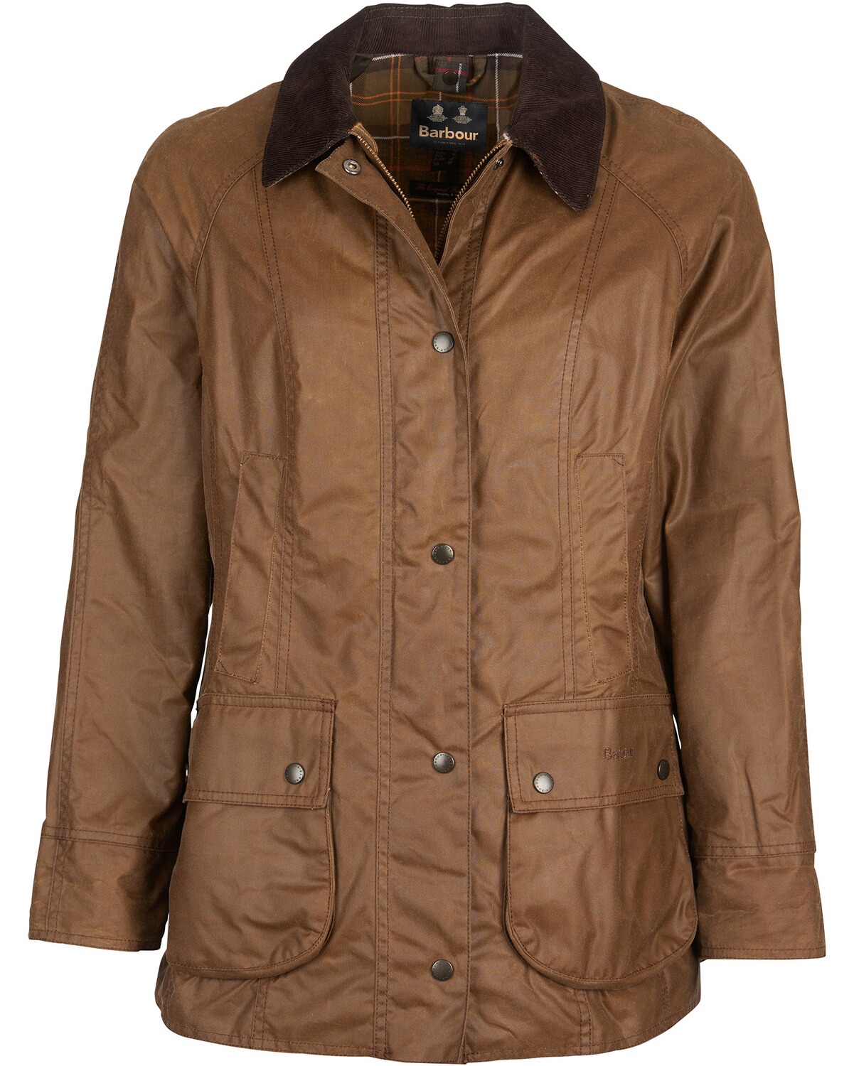 Barbour Wachsjacke Beadnell Bark (Größe: 10)