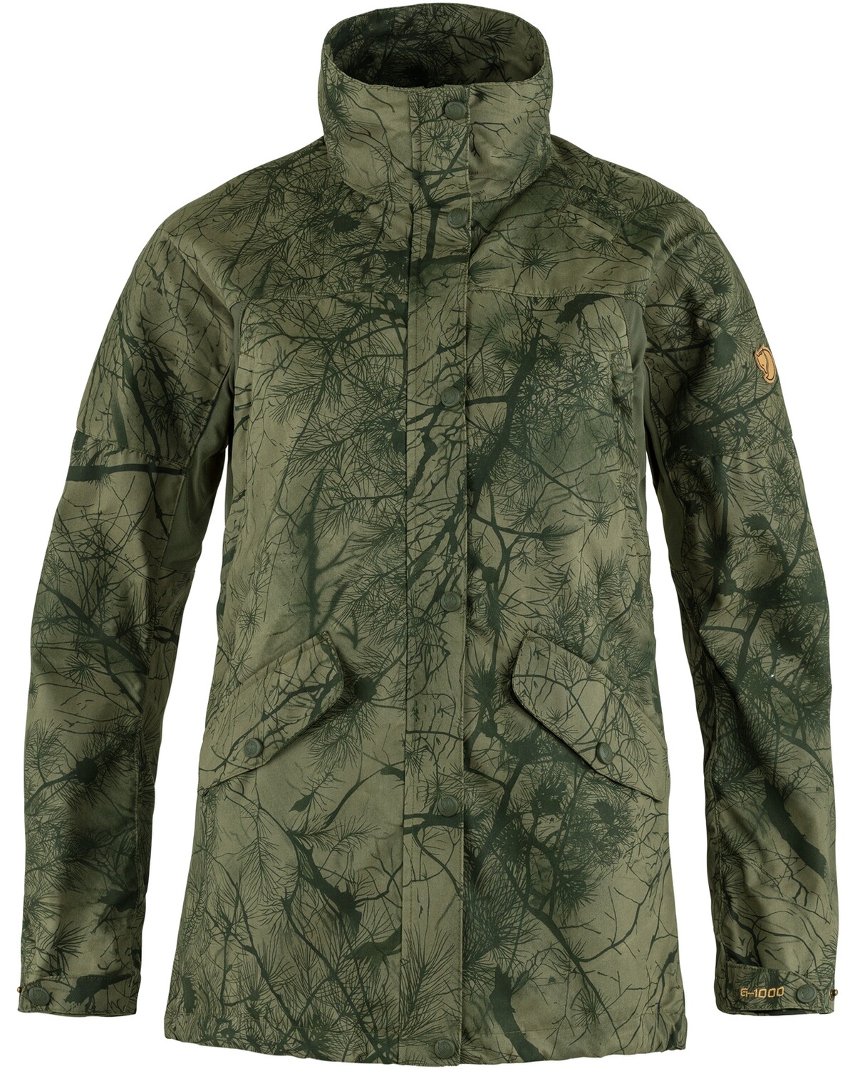 Fjällräven Damen Jacke Forest Hybrid Green Camo (Größe: L)
