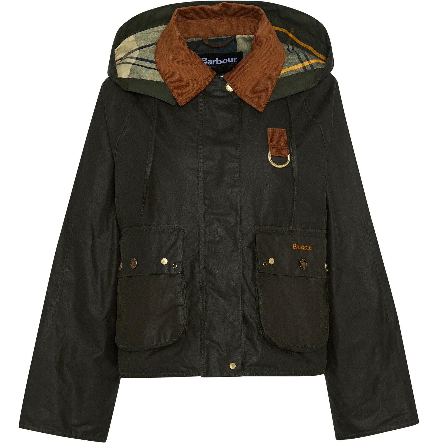 Barbour Wachsjacke Erma Archive Olive/Ancient Tartan (Größe: 10)