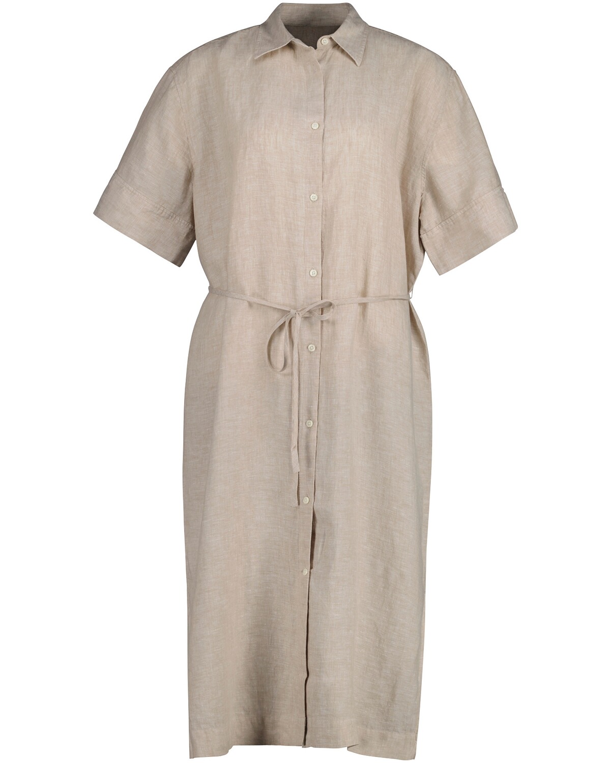 Gant Leinen-Hemdblusenkleid Beige (Größe: 34)
