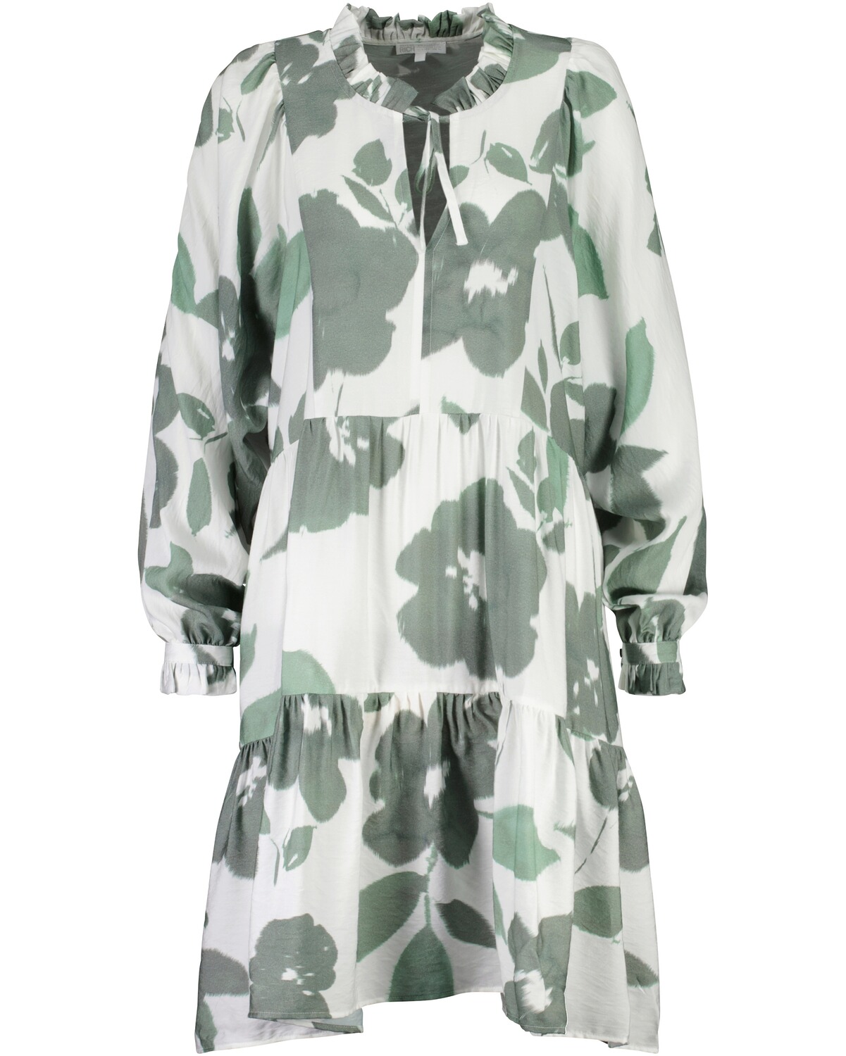 Better Rich Kleid mit Rosen Military Green (Größe: L)