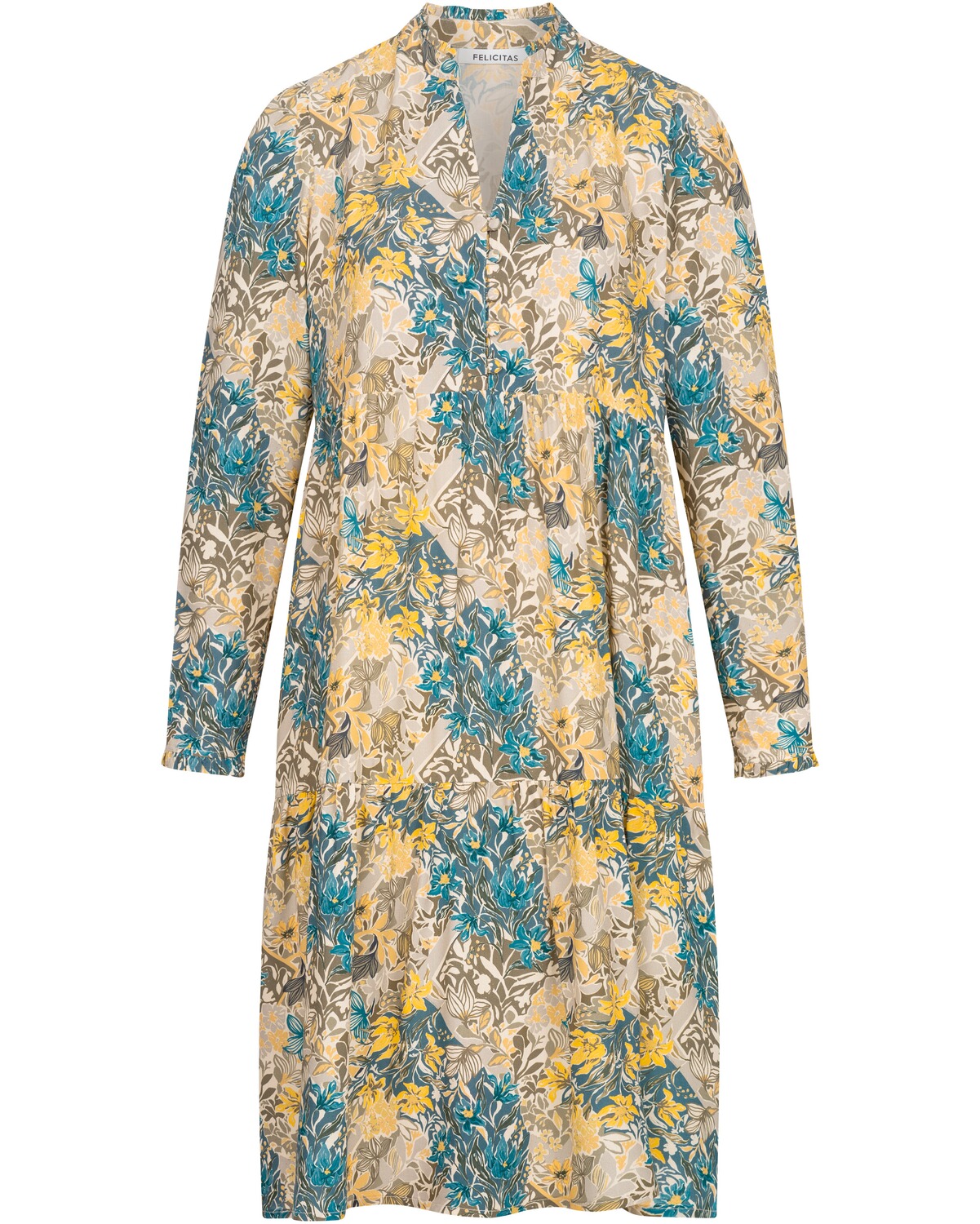 FELICITAS Midikleid Kamilla Blau (Größe: 34)