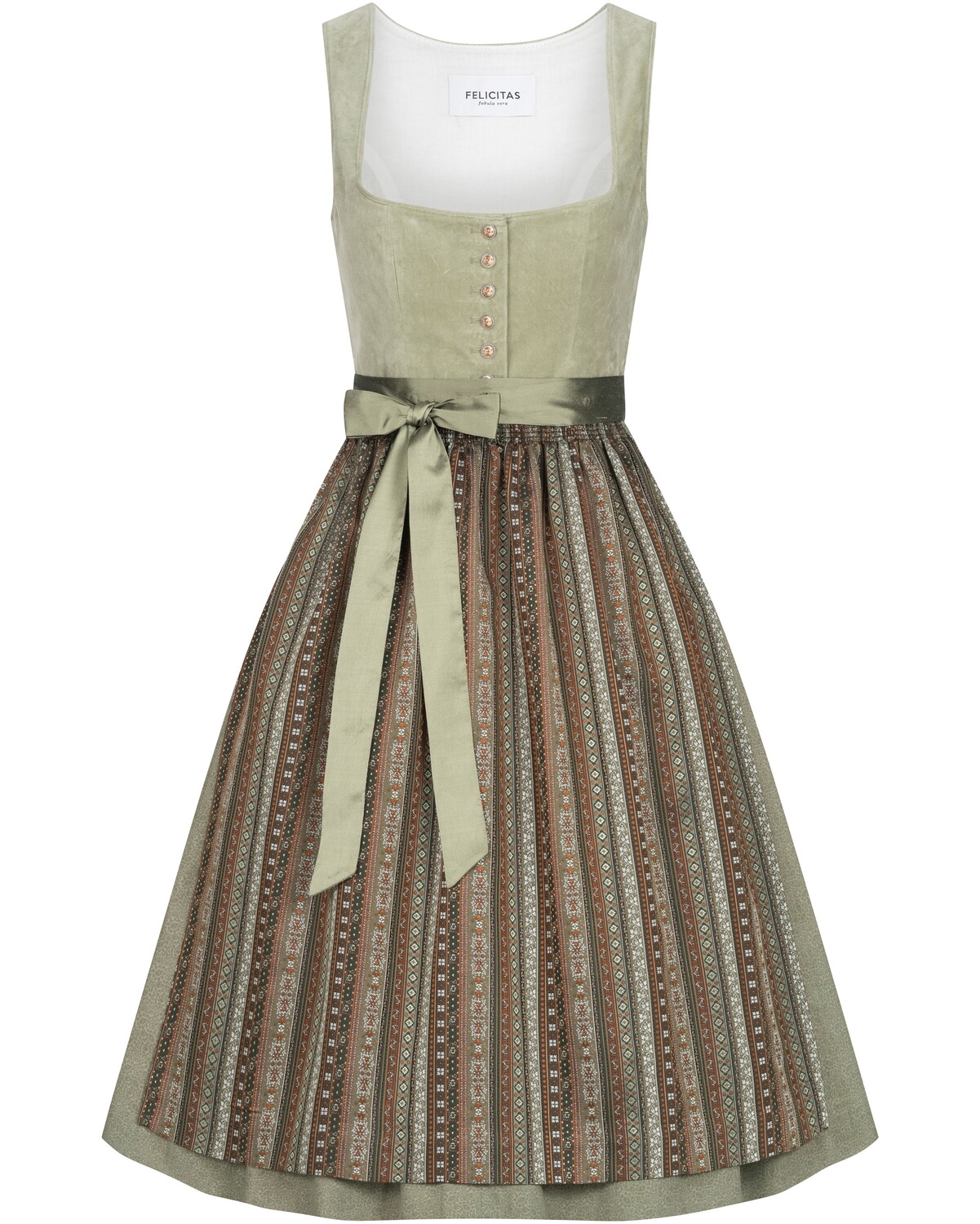 FELICITAS Samtdirndl Dorothea-3 Sally-1 Mistel (Größe: 36)