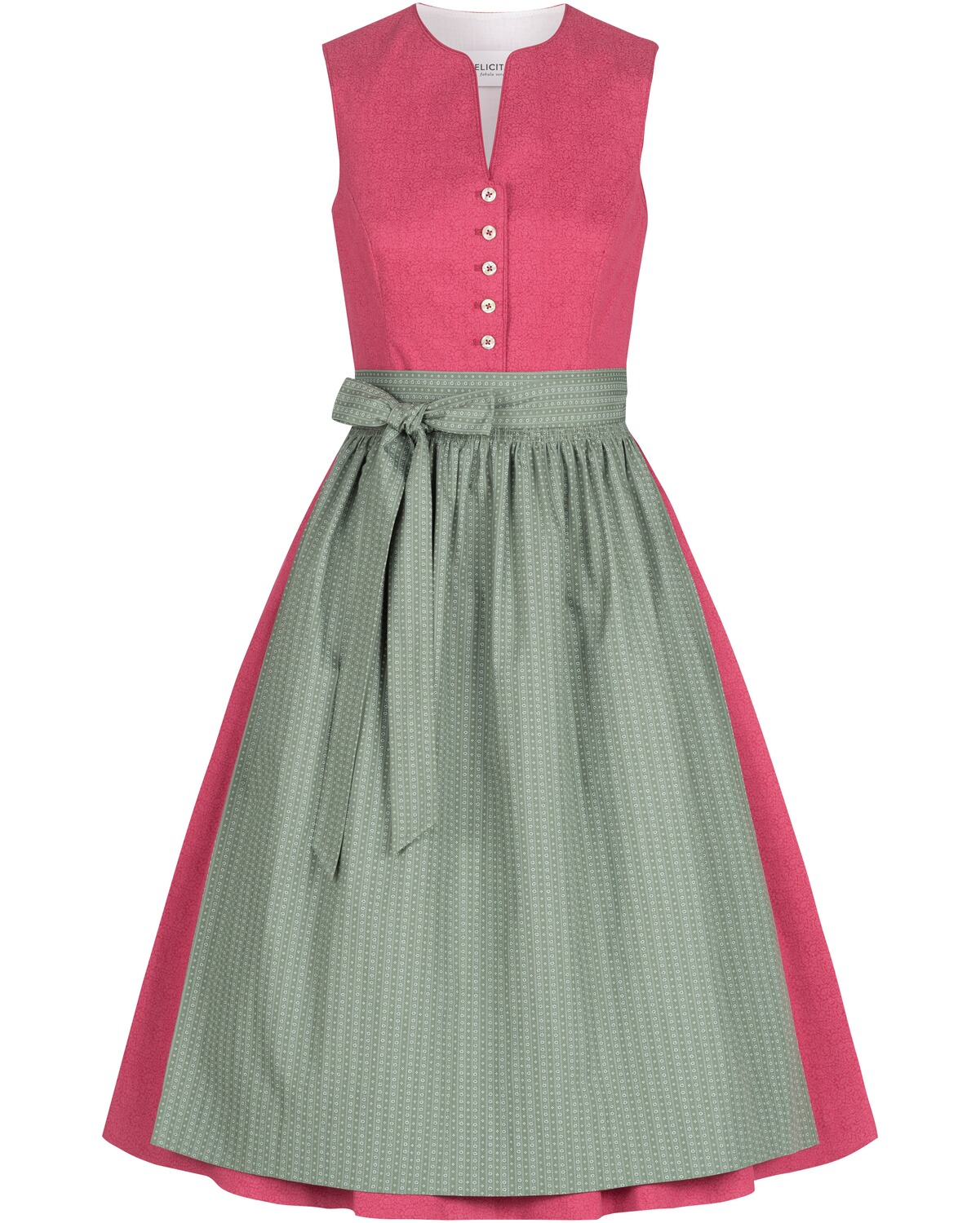 FELICITAS Midi-Dirndl Dorle Sally Pink (Größe: 40)