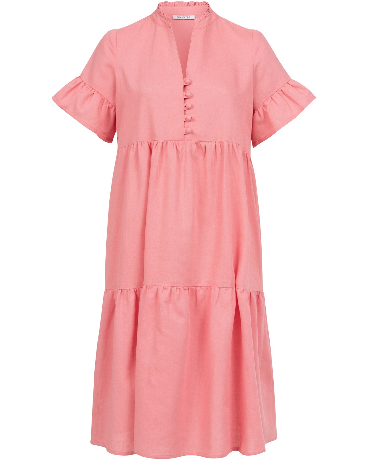 FELICITAS Stufenkleid Kamelia Himbeere (Größe: 34)