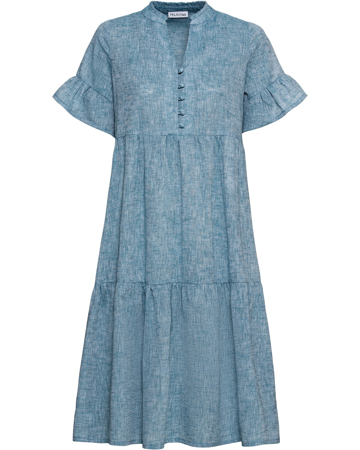 FELICITAS Stufenkleid Kamelia Dunkelblau (Größe: 34)