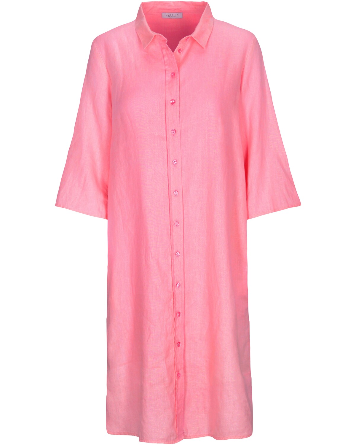 Clarina Leinen-Tunikakleid Pink (Größe: 36)