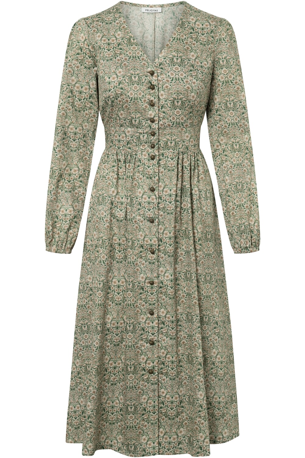 FELICITAS Kleid Karlinda Tanne/Rose (Größe: 34)