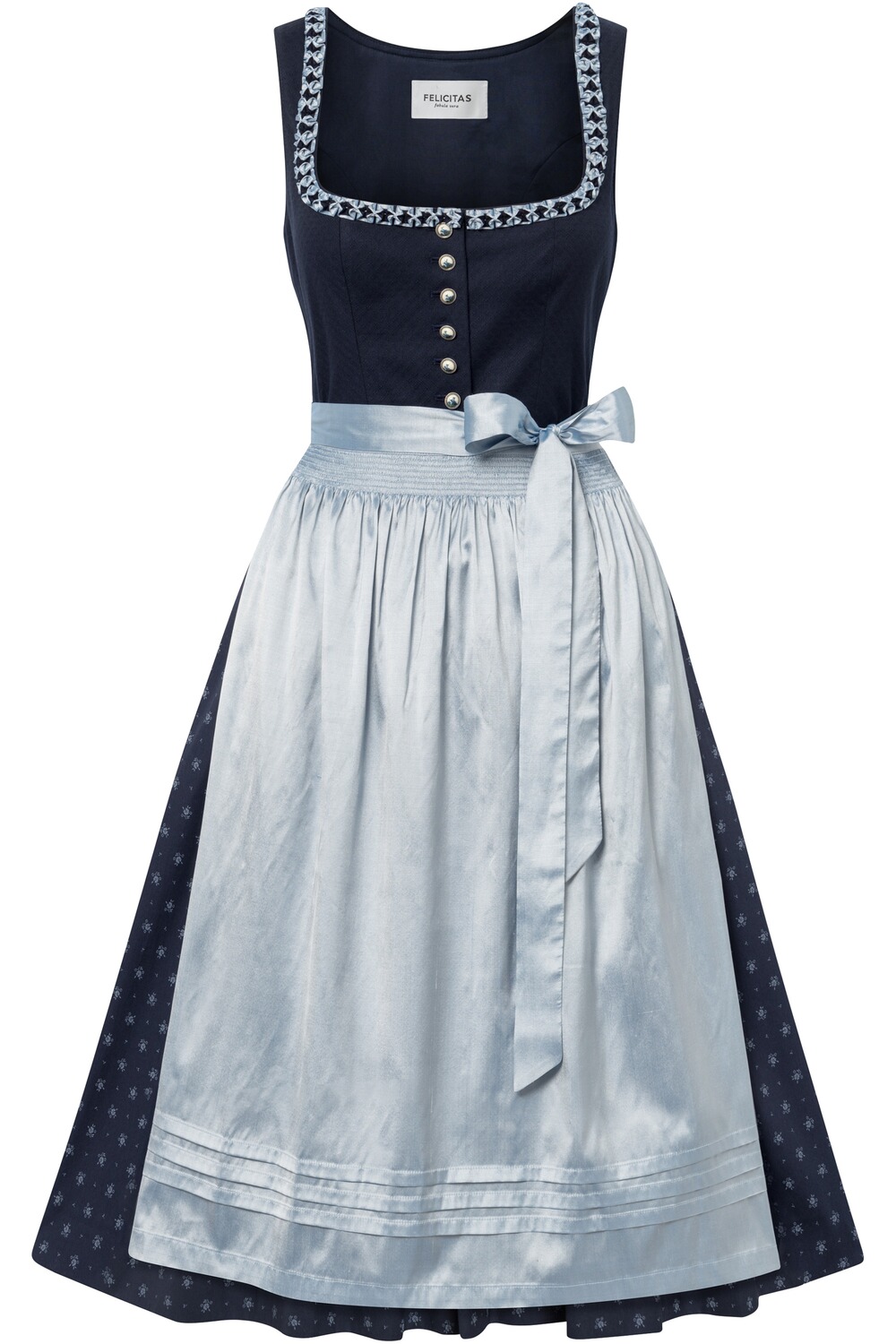 FELICITAS Midi-Dirndl Doro Marine (Größe: 42)