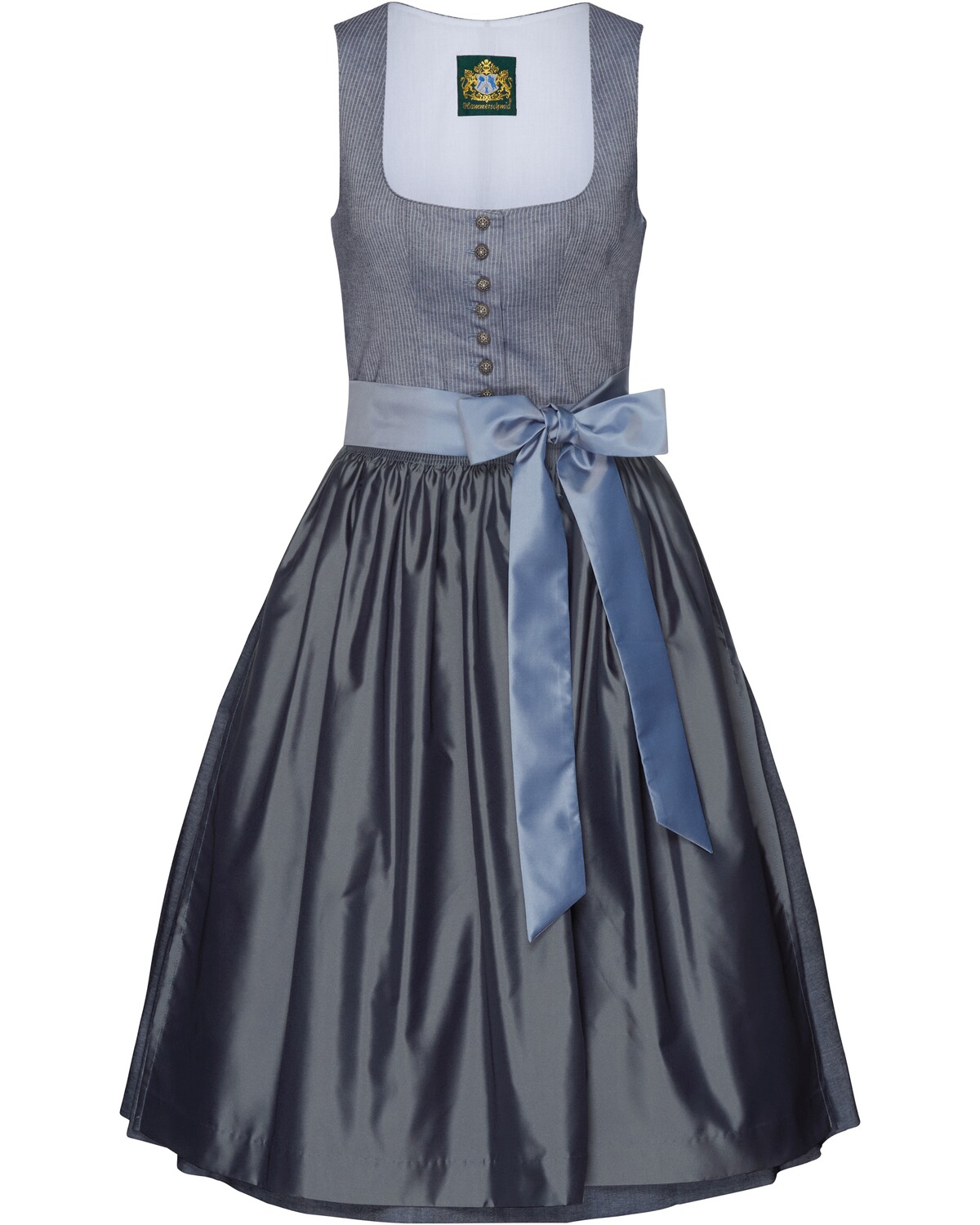 Hammerschmid Dirndl Pillersee Blau-Weiß gestreift (Größe: 34)