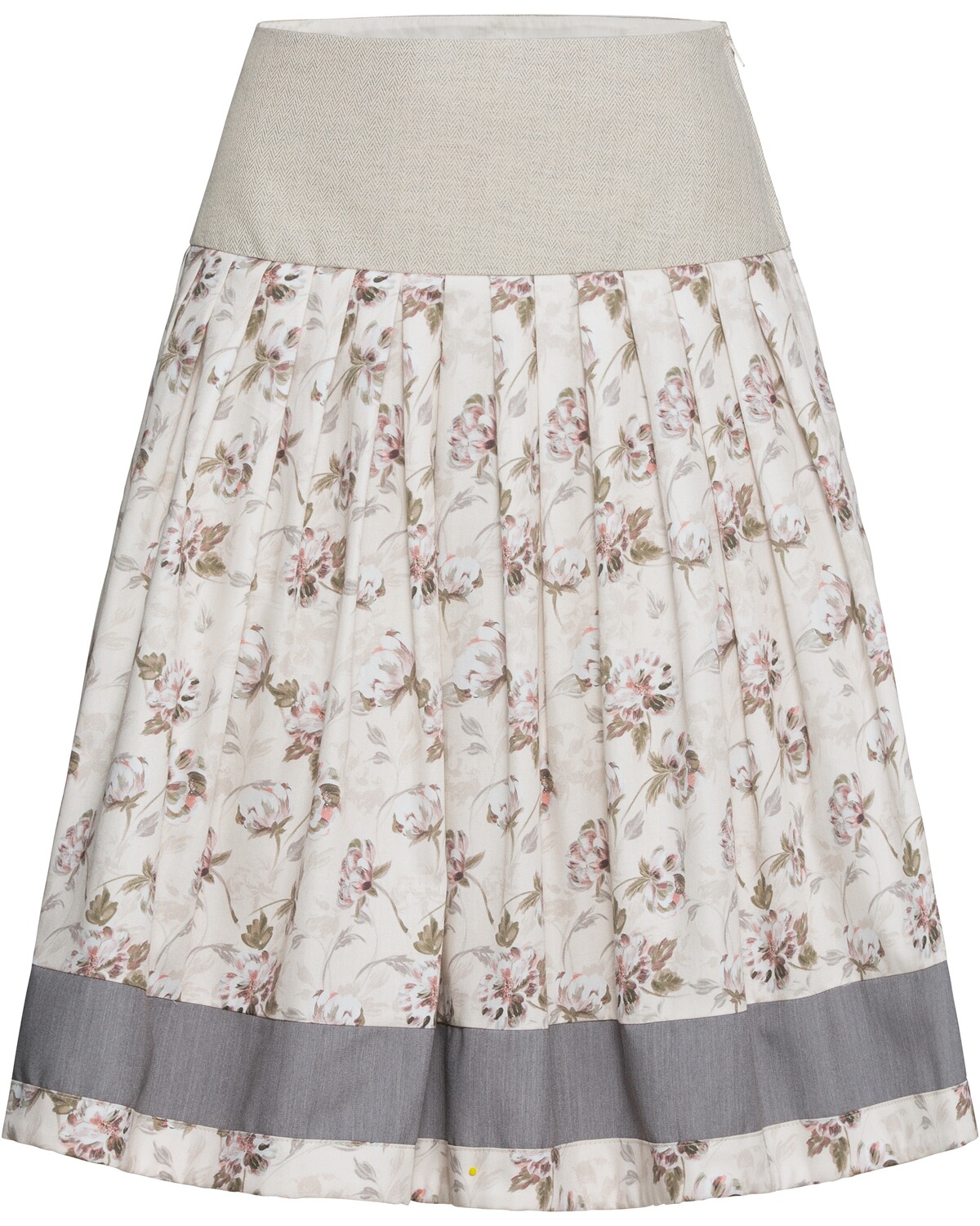 Berwin & Wolff Kurzer Rock Beige/Blau (Größe: 36)