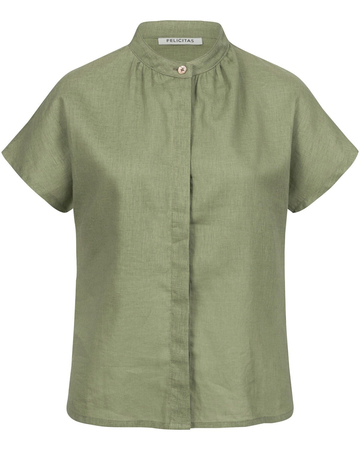 FELICITAS Halbarm-Bluse Baltrun Oliv (Größe: 34)