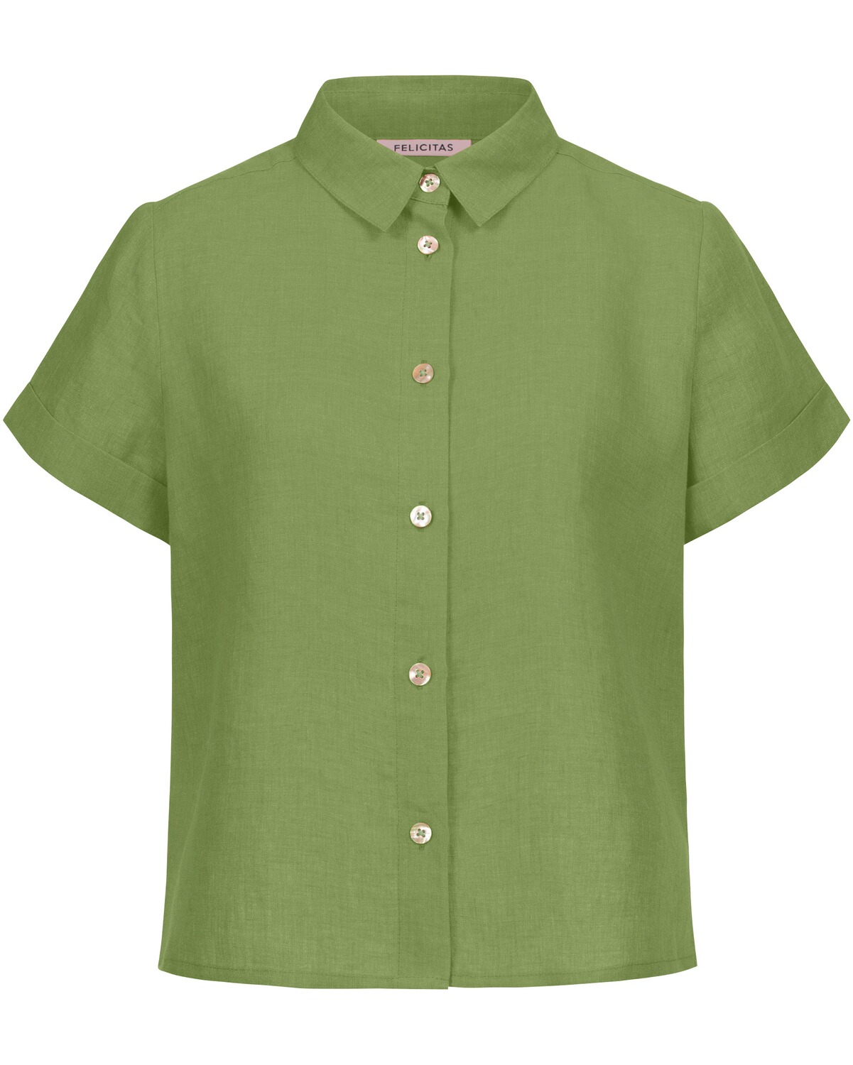 FELICITAS Halbarm-Hemdbluse Becky Grün (Größe: L)