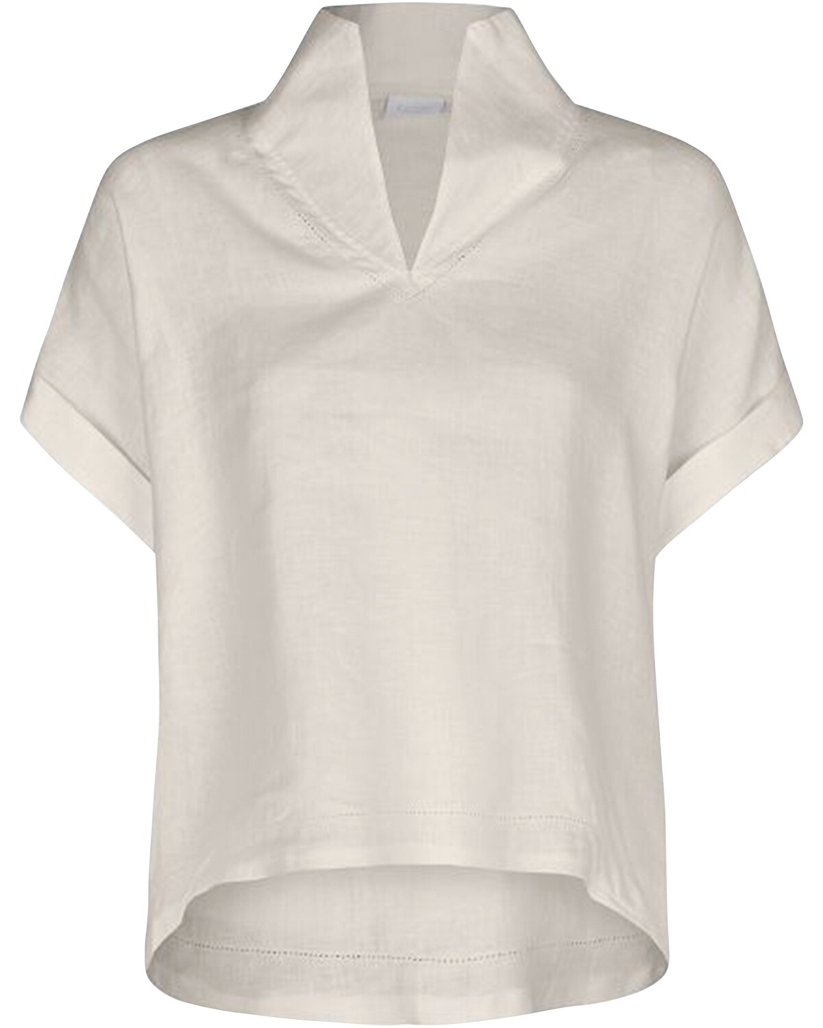 FELICITAS Kurzarm-Bluse Belinda Ecru (Größe: L)