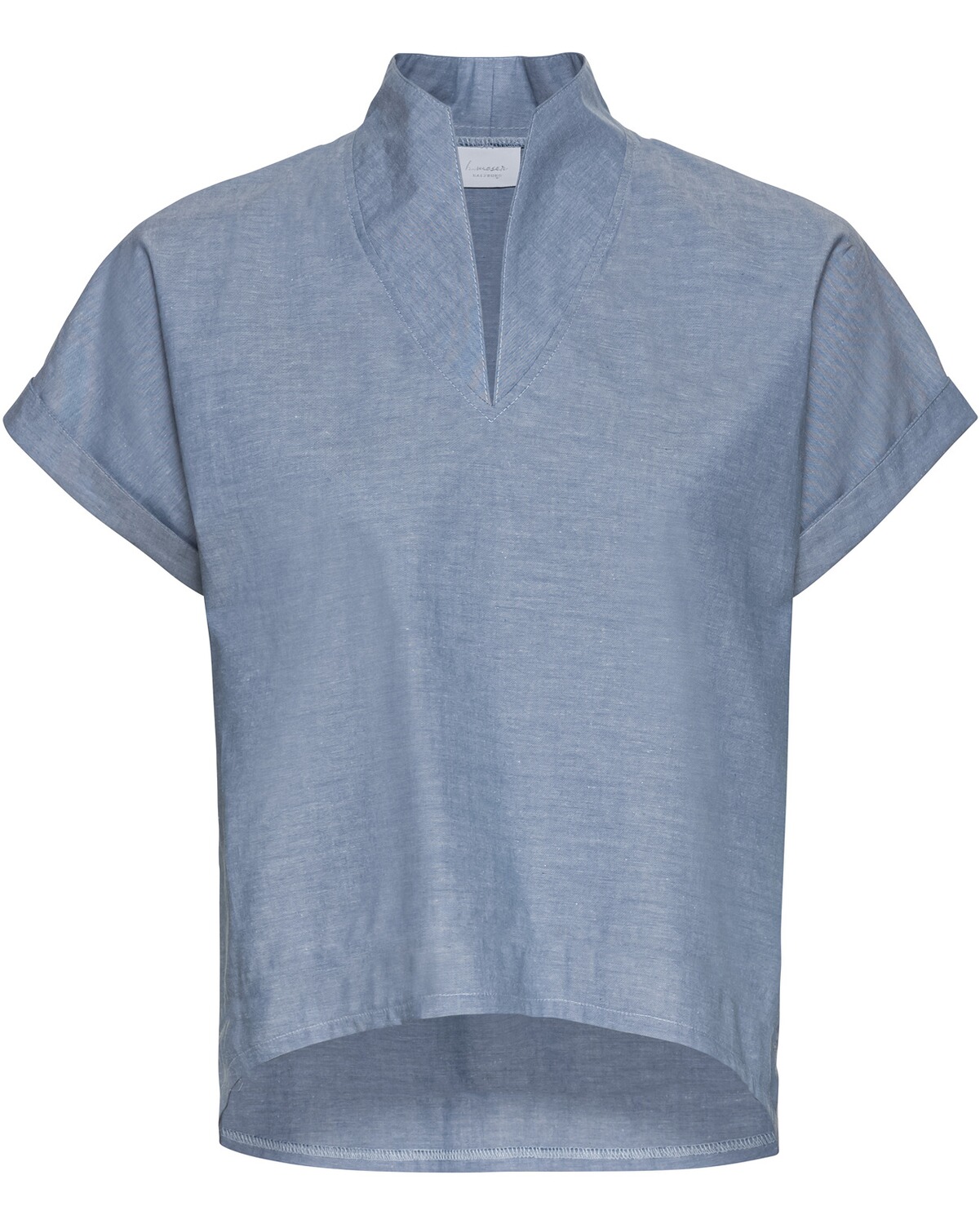 FELICITAS Kurzarm-Bluse Belinda Rauchblau (Größe: S)