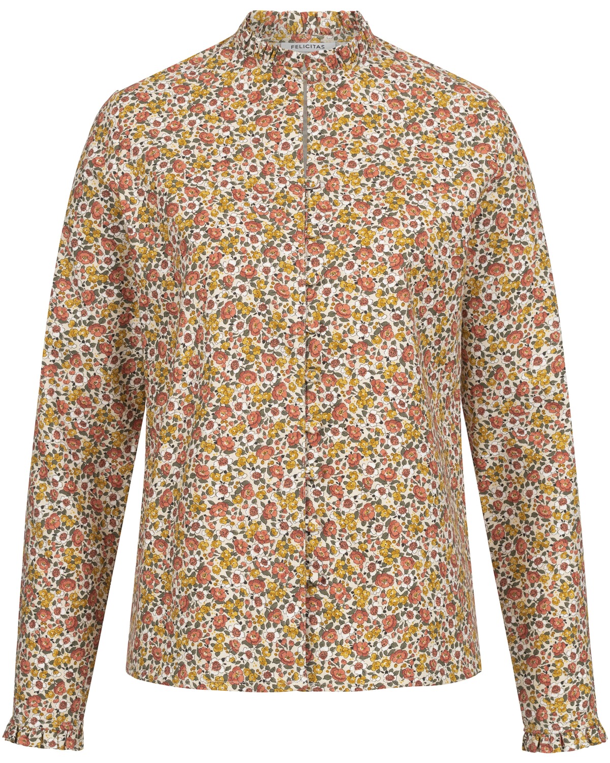 FELICITAS Bluse Bella Ecru/Ziegel (Größe: 34)