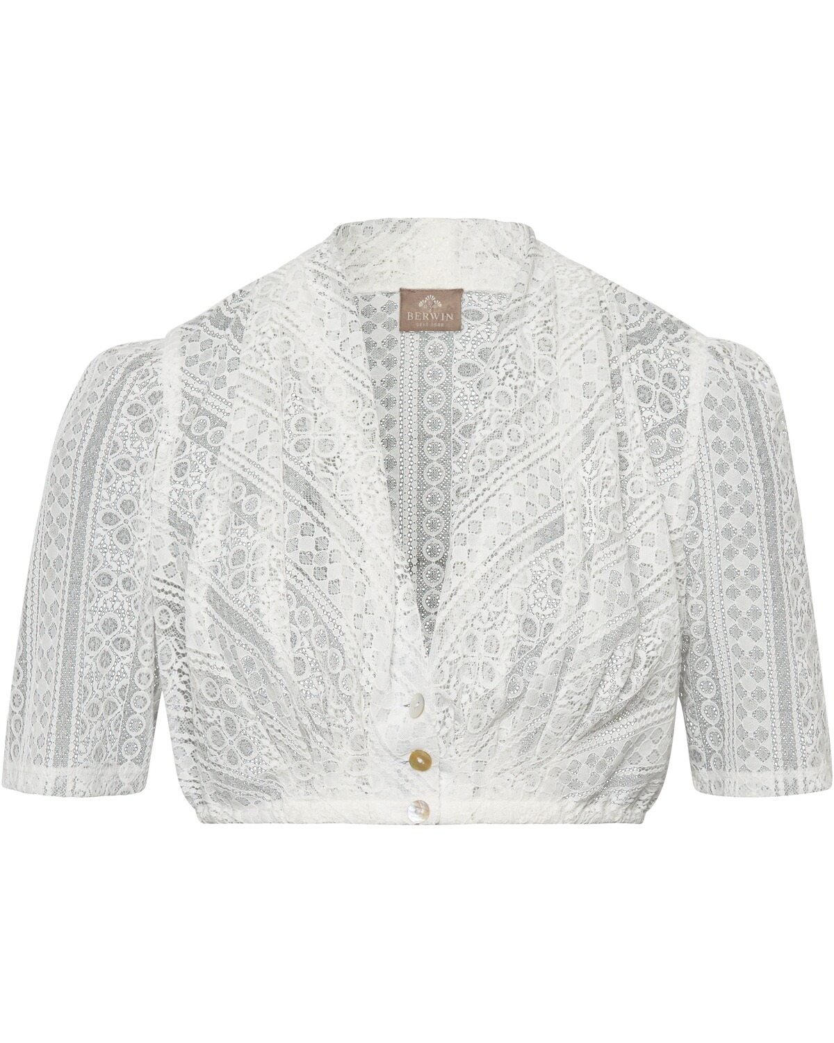 Berwin V-Dirndlbluse Ecru (Größe: 34)