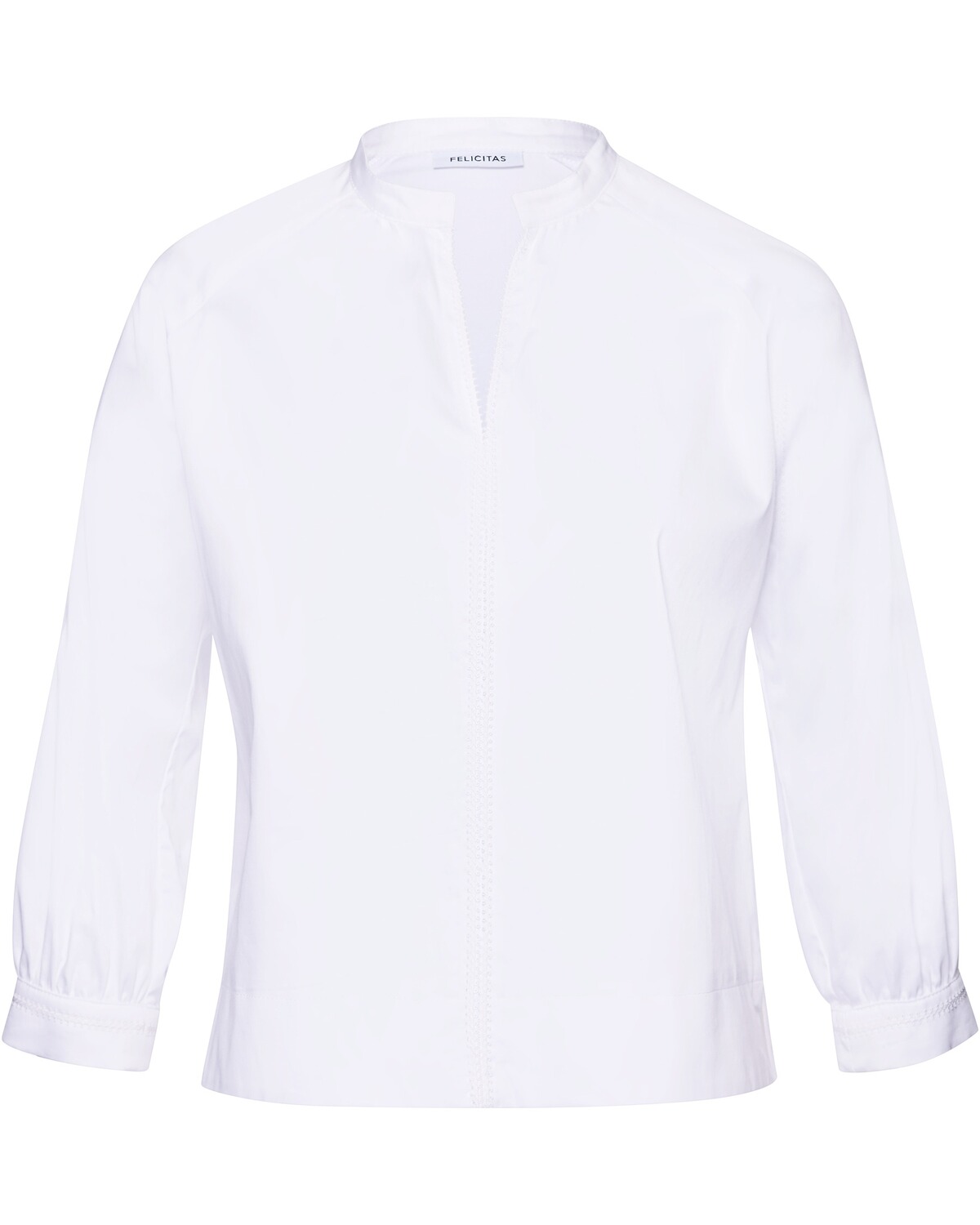 FELICITAS V-Bluse Bruna Weiß (Größe: L)