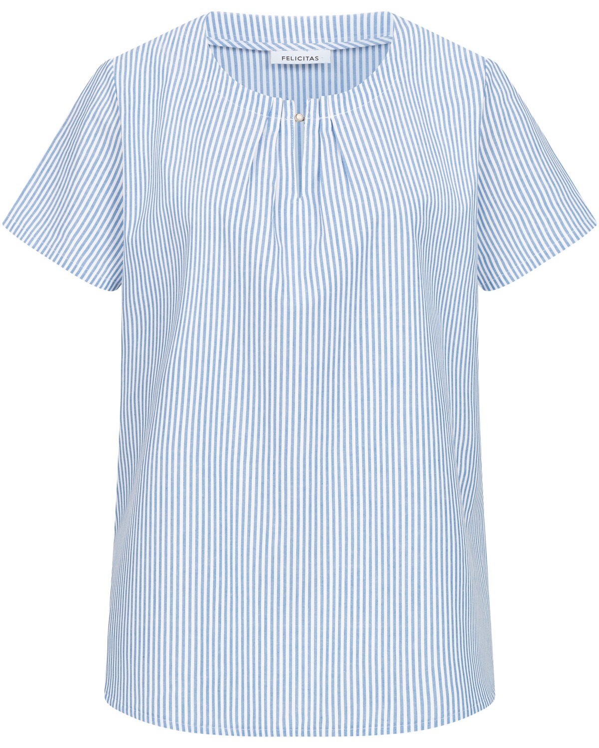 FELICITAS Bluse Babet Weiß/Blau (Größe: 40)