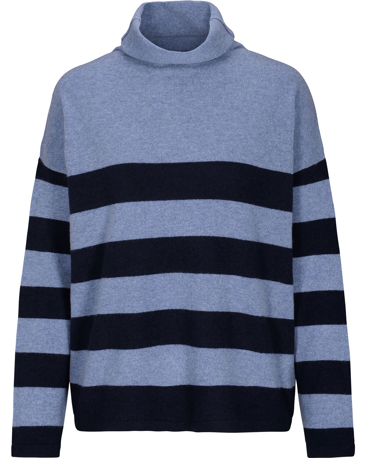 In Linea Kaschmir Ringel-Pullover Marine (Größe: 40)