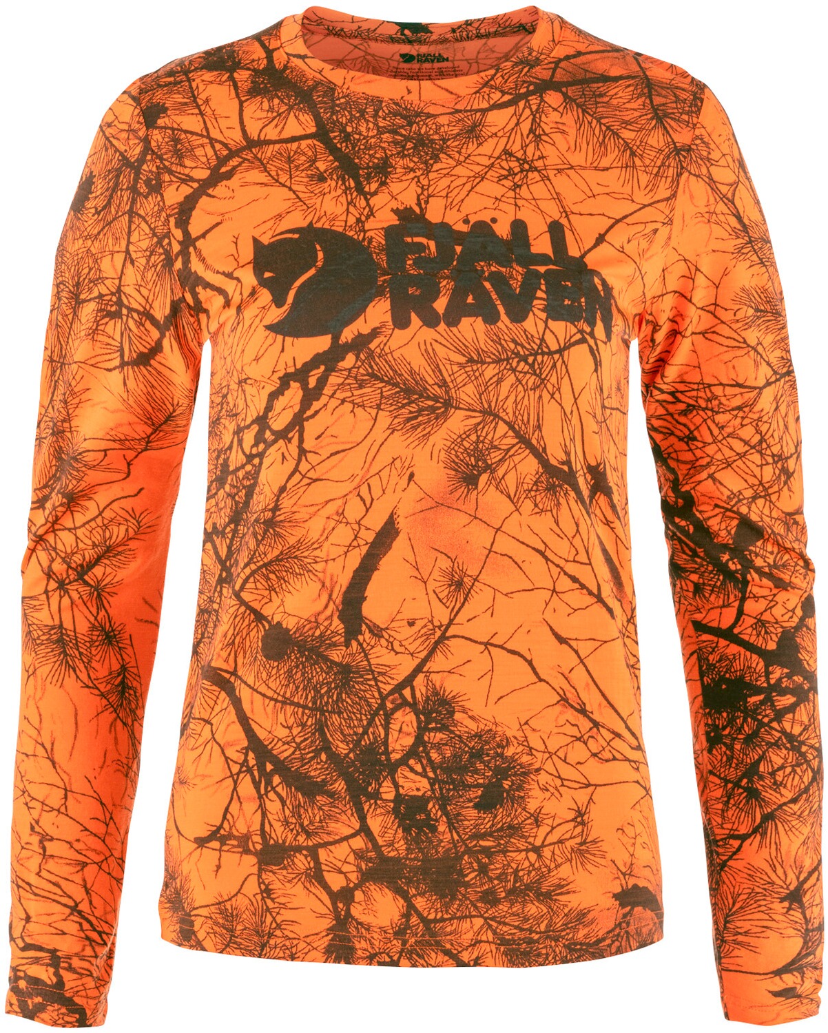 Fjällräven Damen Langarm-Shirt Värmland Orange Multi Camo (Größe: L)