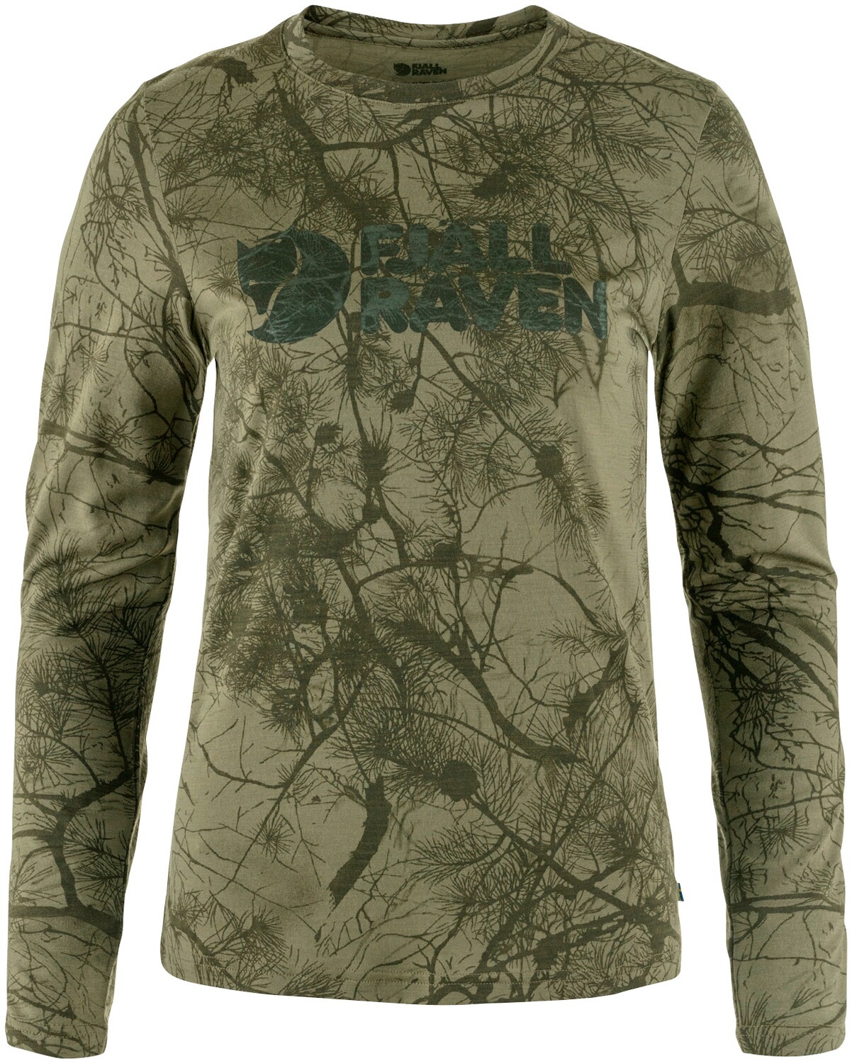 Fjällräven Damen Langarm-Shirt Värmland Green Camo (Größe: L)