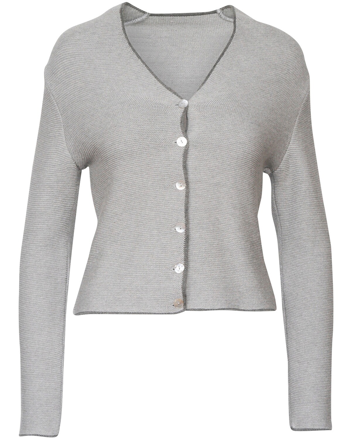 FELICITAS Strickjäckchen Allendorf Mittelgrau (Größe: XXL)