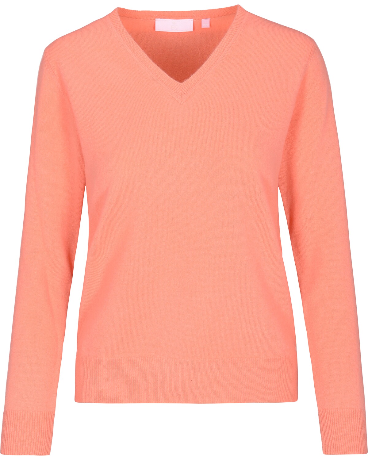 Brigitte von Schönfels Kaschmir V-Pullover Orange (Größe: 42)