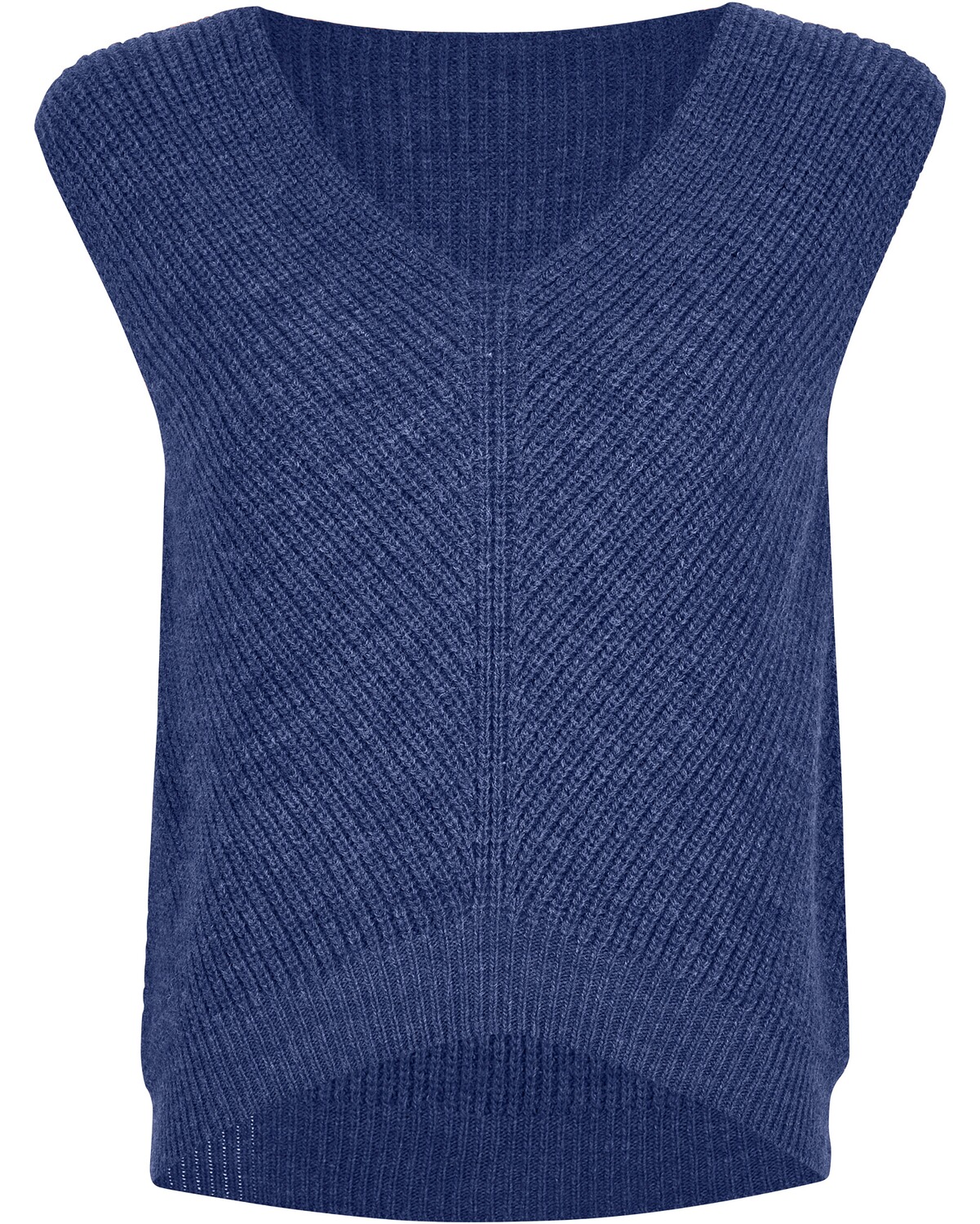 FELICITAS V-Pullunder Pilgersdorf Rauchblau (Größe: XXL)