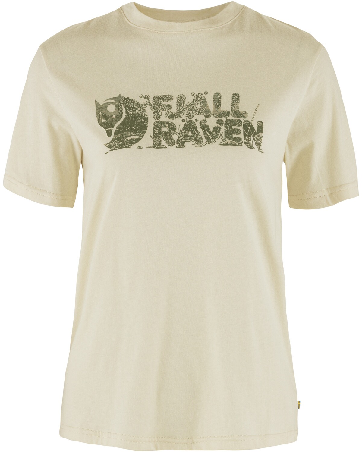 Fjällräven Damen T-Shirt Lush Logo Chalk White (Größe: L)