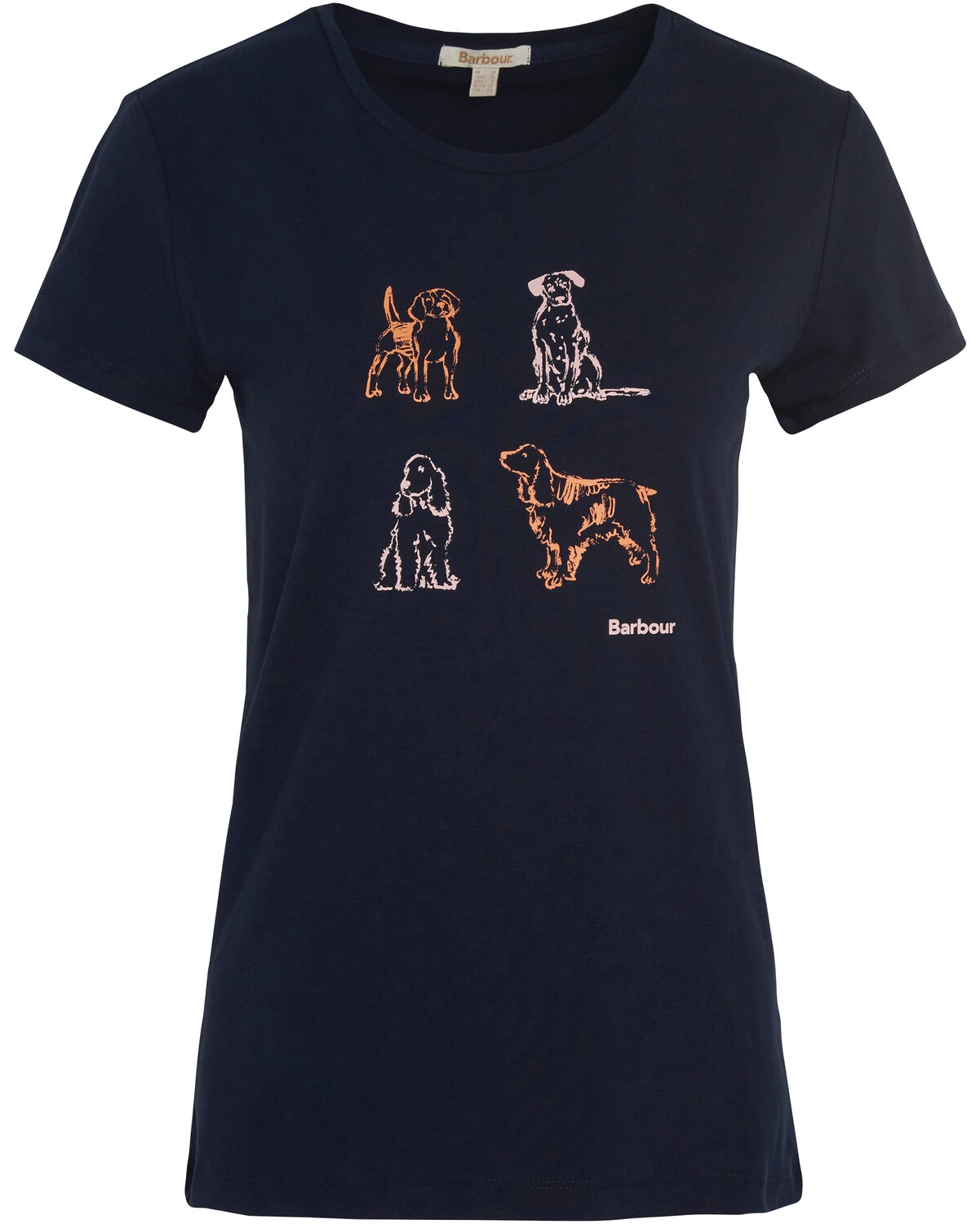 Barbour T-Shirt Bowland Navy (Größe: 10)