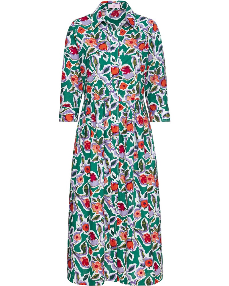 Hemdblusenkleid mit Blumenmuster