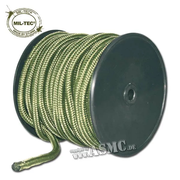 Kommandoseil oliv 9 mm, 30 m