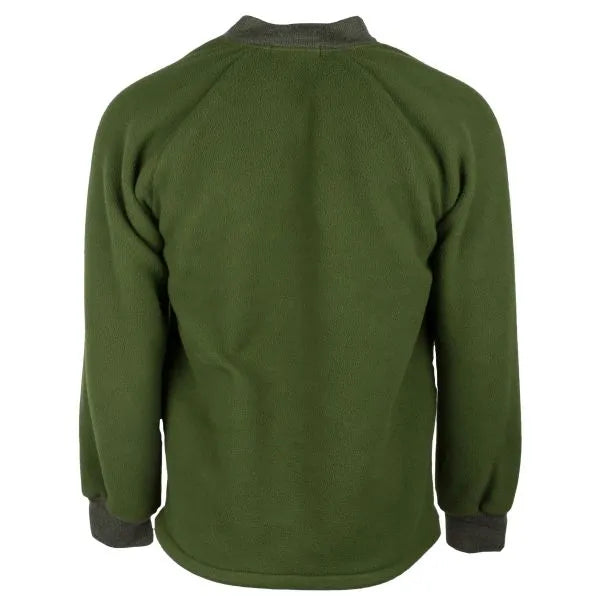 Britische Fleecejacke oliv gebraucht