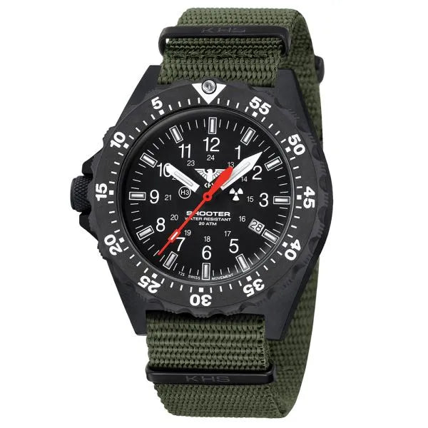 KHS Uhr Shooter MKII Field Natoband oliv