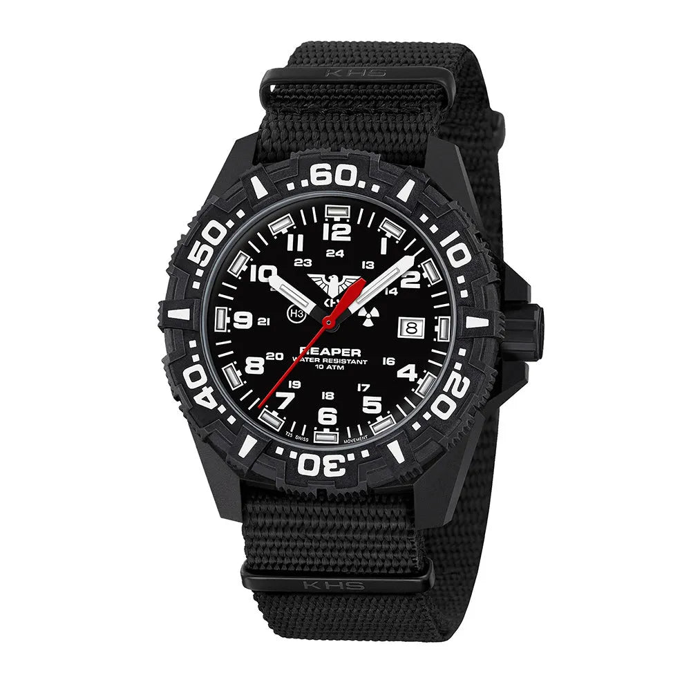 KHS Uhr Reaper MK II Field Natoband schwarz