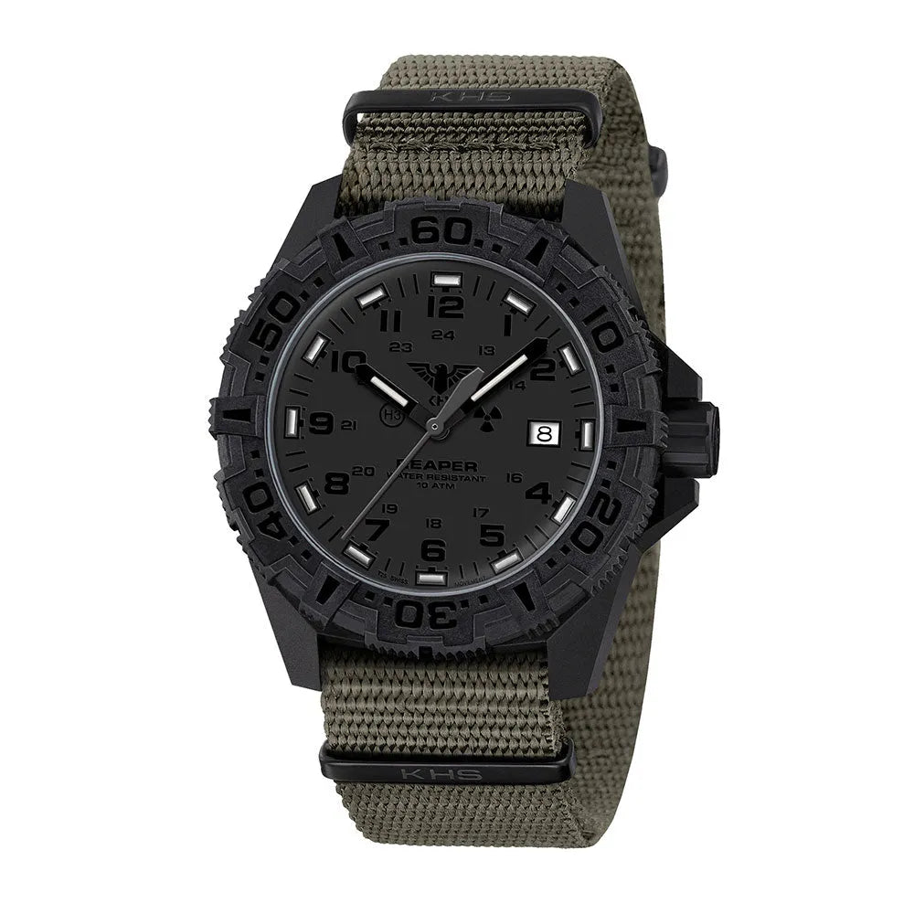 KHS Uhr Reaper MK II XTAC Field Natoband oliv