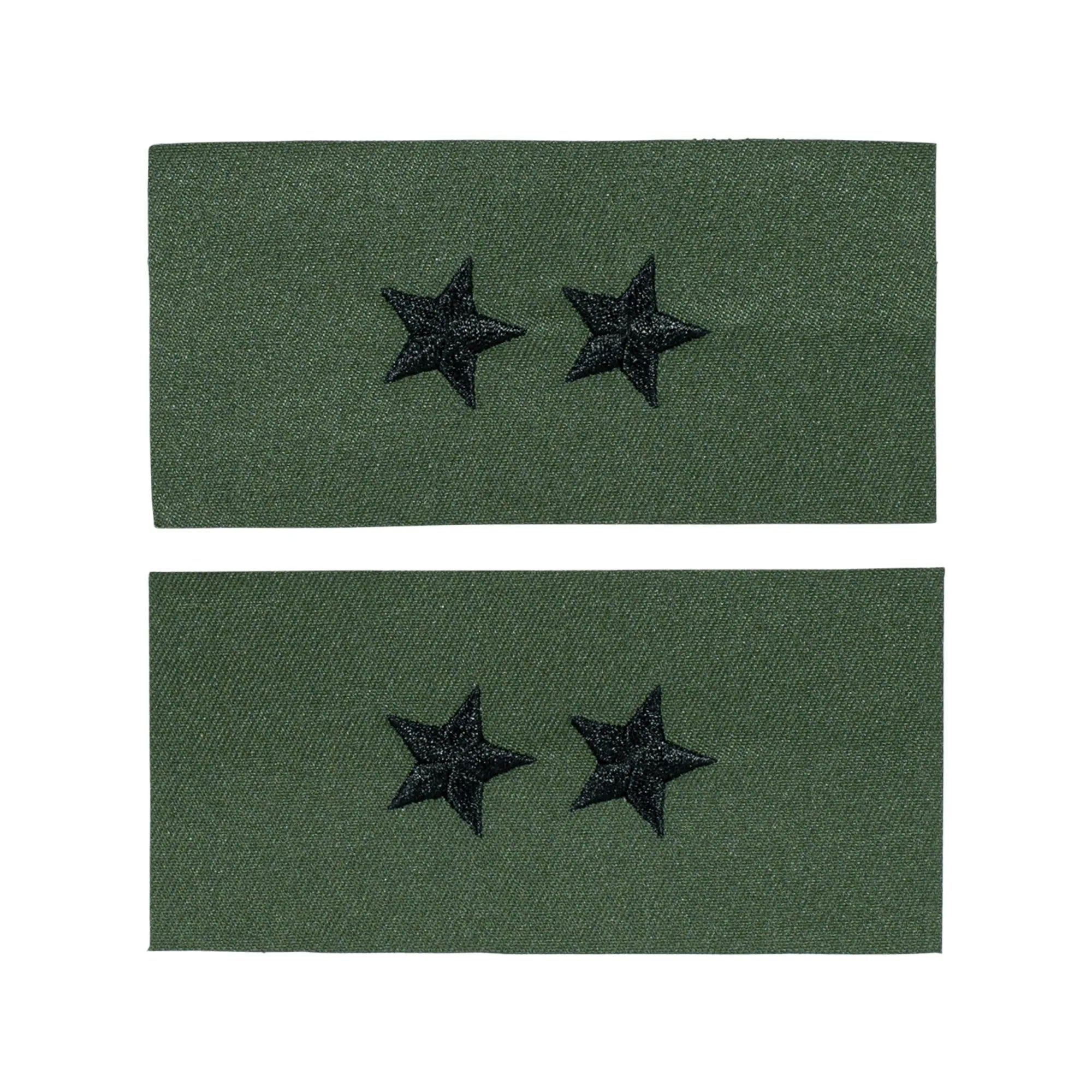 Rangabzeichen US Textil Major General oliv