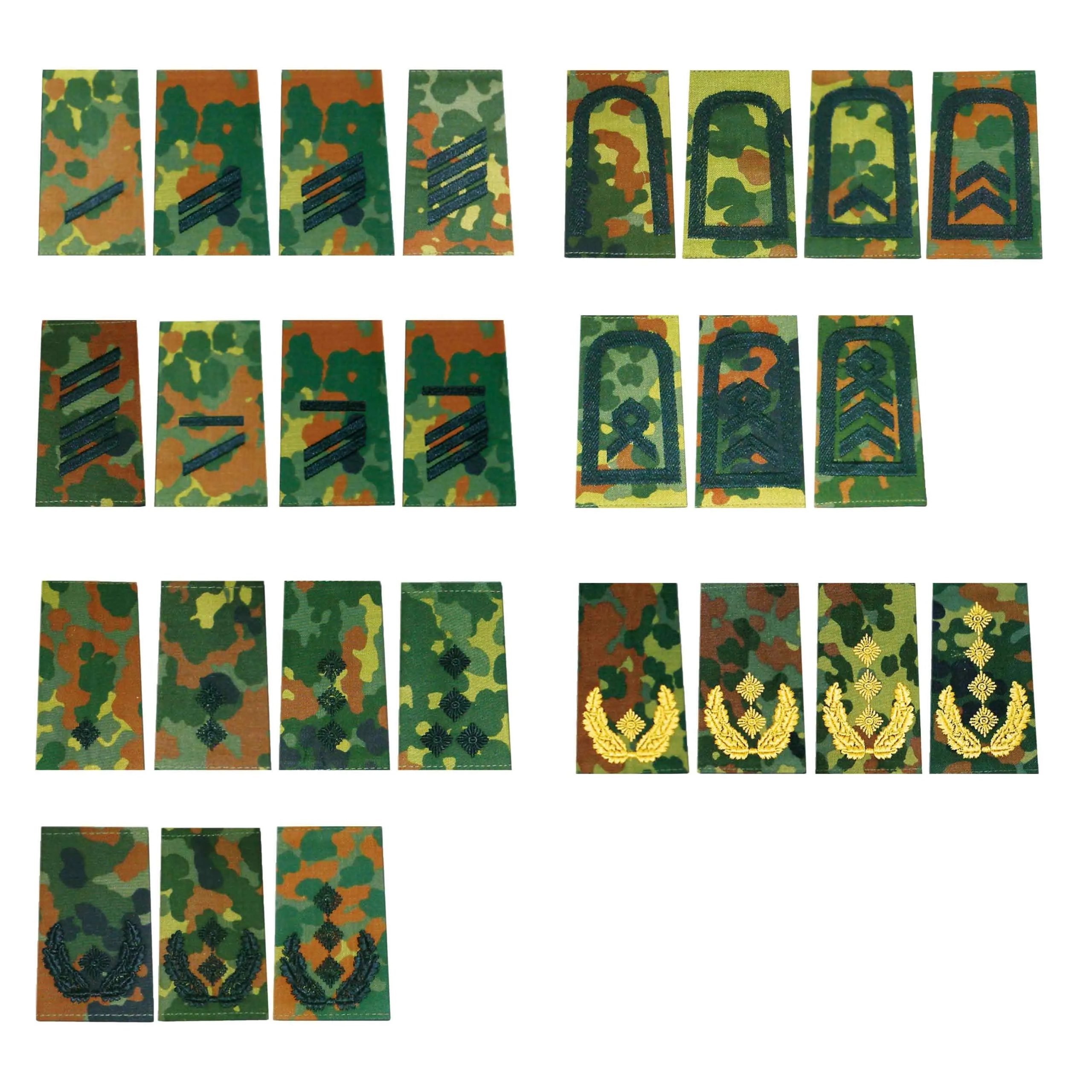 BW Rangabzeichen flecktarn/schwarz