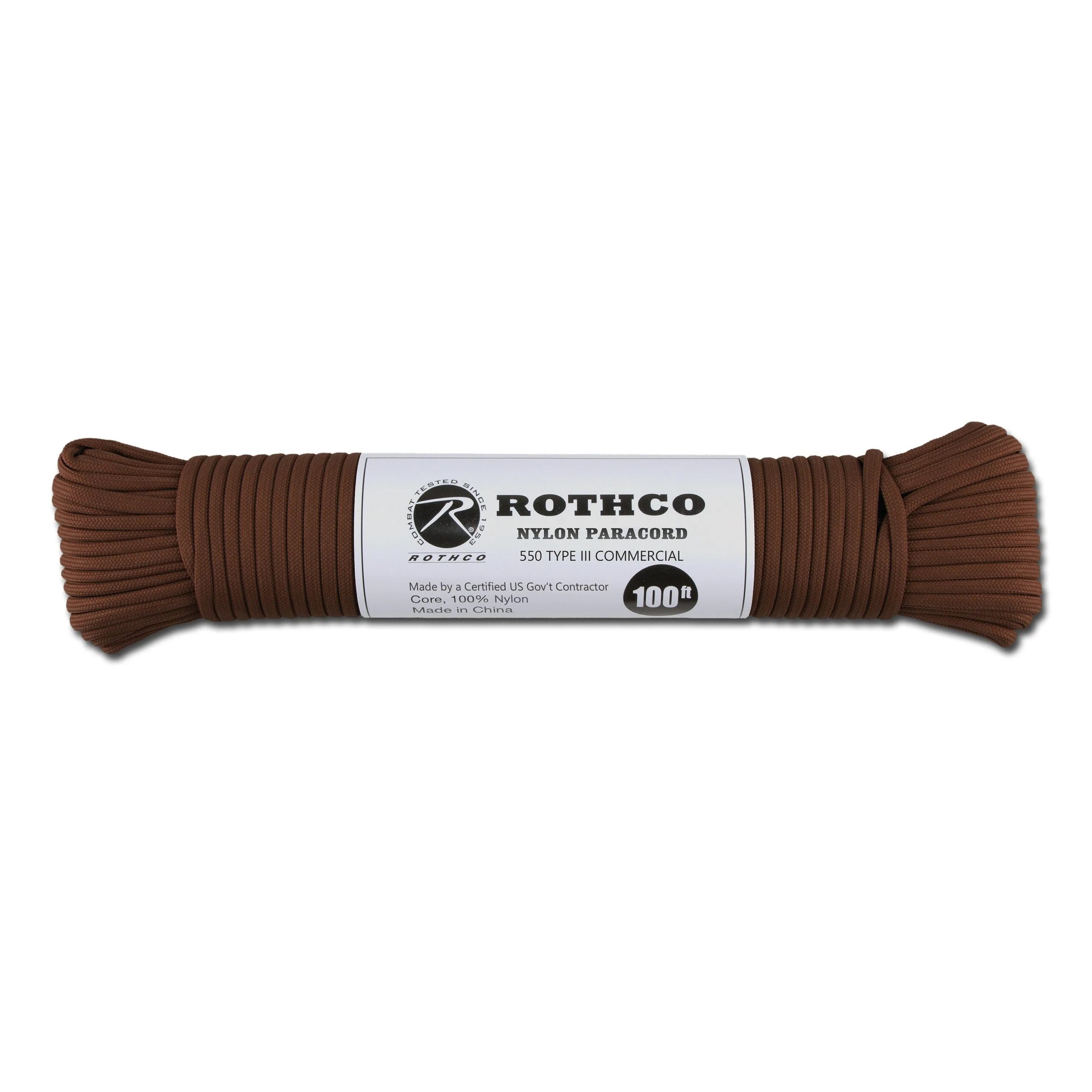 Rothco Fallschirmleine Nylon Type III 550 LB chocolate brown