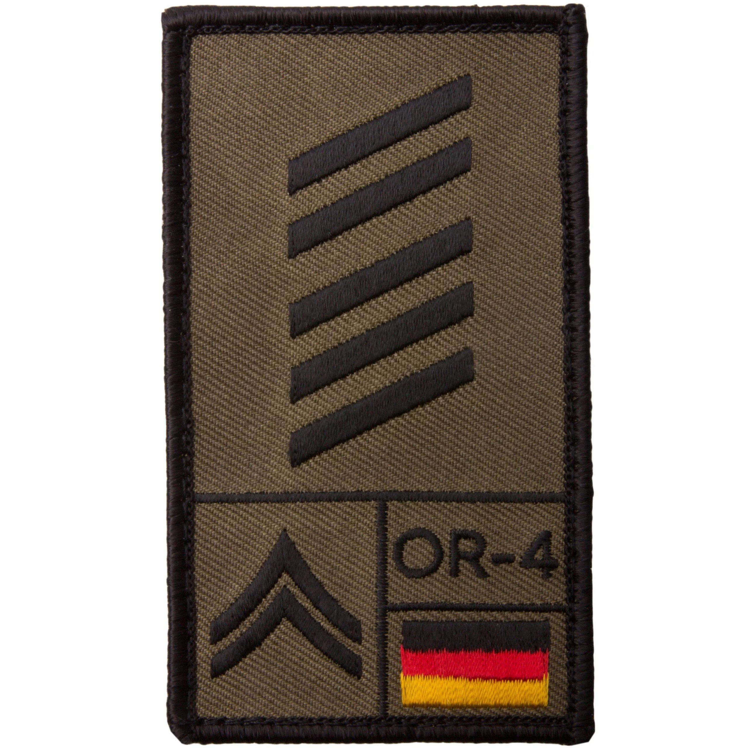 Café Viereck Rank Patch Oberstabsgefreiter oliv
