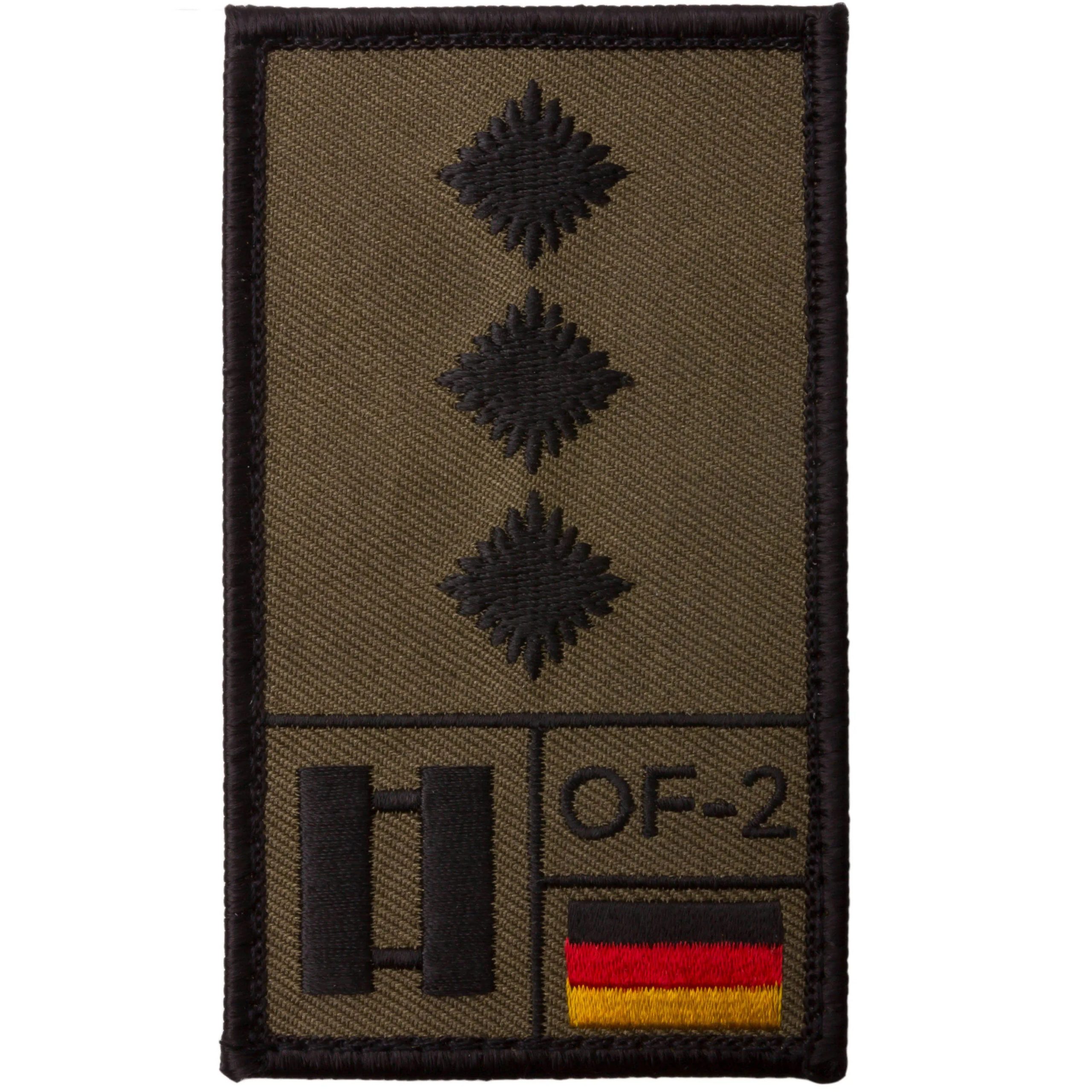 Café Viereck Rank Patch Hauptmann oliv