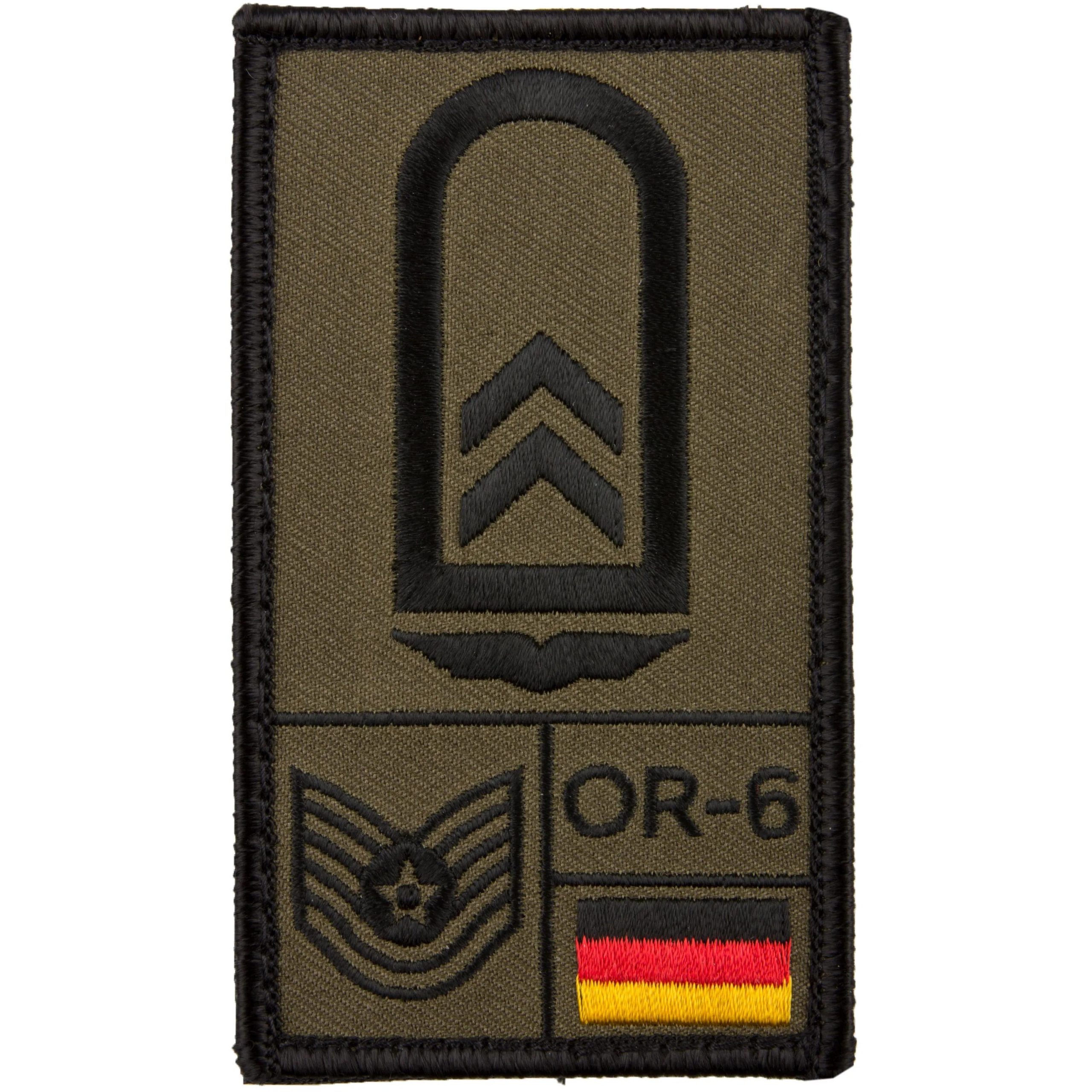 Café Viereck Rank Patch Oberfeldwebel Luftwaffe oliv