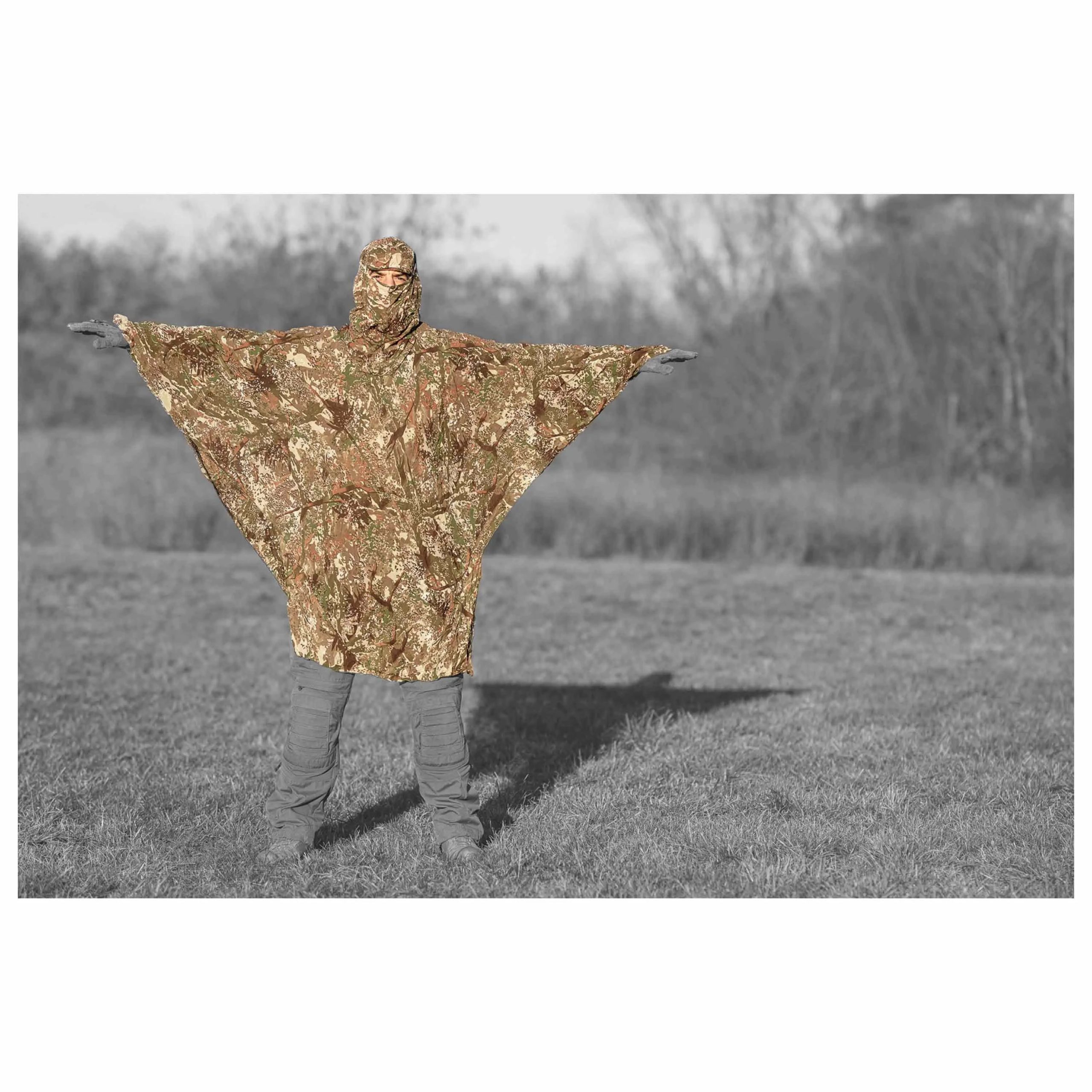 Ghosthood Tarnzubehör Compact Poncho concamo brown